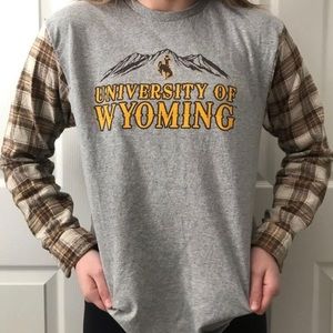 Reworked University of Wyoming Shirt
